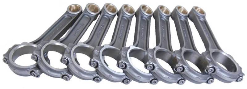 Eagle Specialty - Eagle 4340 Forged I-Beam Rod, 6.800", ARP 8740, 2.200" BBC RJ, Bushed Set/8