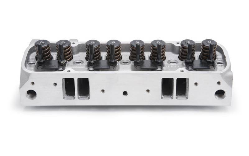 Edelbrock - Edelbrock Round Port Pontiac 72cc Cylinder Heads, Hyd. Roller, Non Fast Burn Chamber (Pair) EDL-60595-2
