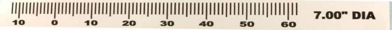 Powerbond - Butler Pontiac 7'' Timing Tape 0-60 deg. marks, BPI-TT7