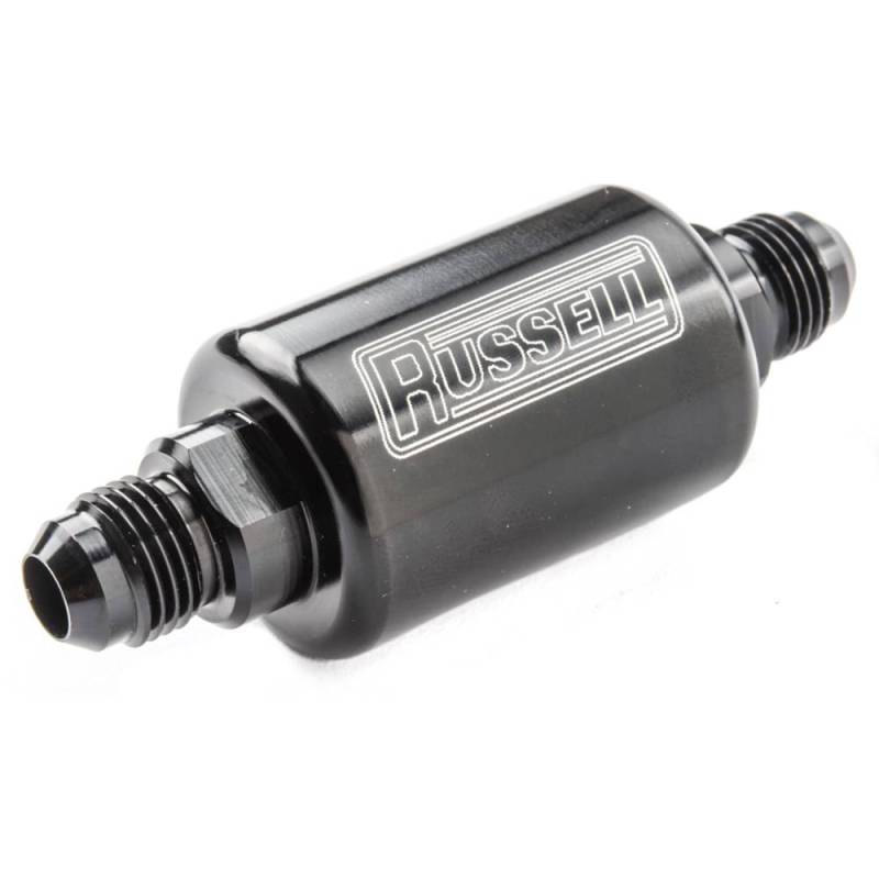 Russell - Russell Competition Fuel Filter -8 / 3.25", Black  RUS-650103