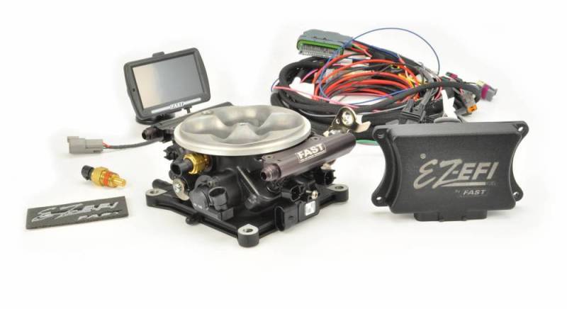 F.A.S.T. - FAST EZ-EFI Fuel Injection System Base Kit (EZ-EFI 1.0), w/4150 Black Anodized TB, w/Touchscreen FAS-30226-06KIT (No Fuel System)