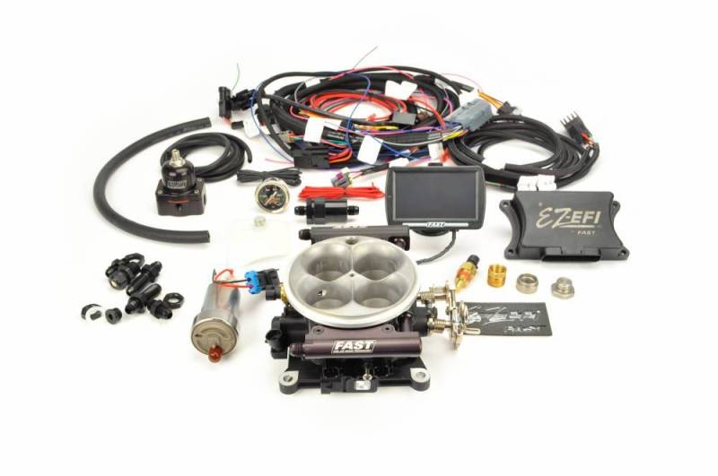 F.A.S.T. - FAST EZ-Fuel EFI Injection System w/Complete In-Tank Fuel System (EZ-EFI 1.0), w/4150 Black Anodized TB, w/Touchscreen FAS-30447-06KIT 
