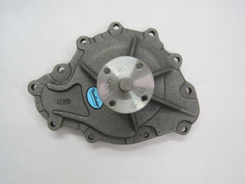 Flowkooler - Flowkooler Pontiac 11-Bolt Early 1969 Short Hi Volume Cast Iron Water Pump w/ Billet Aluminum Impeller (4" Long) BRW-1647