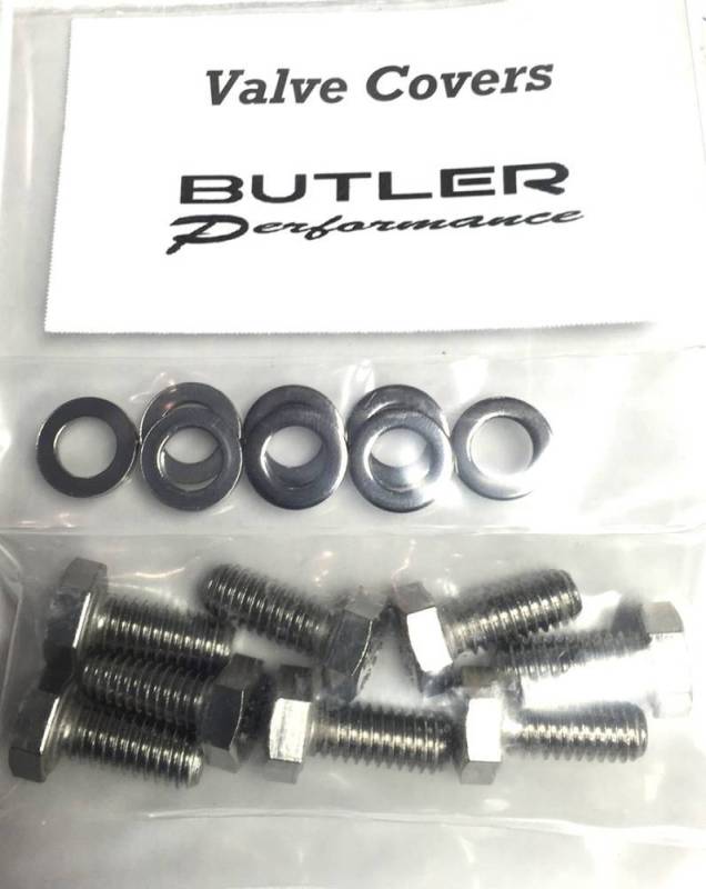 Butler Performance - Butler Performance Valve Cover Bolt Kit, Hex Head 16pc