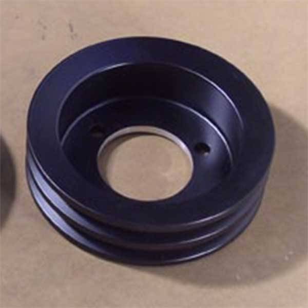 Ram Air Restorations - RAR Pontiac Underdriven 2 Groove 4 Bolt Crankshaft Pulley 1971-78- Black Powdercoat RAR-PUC4B