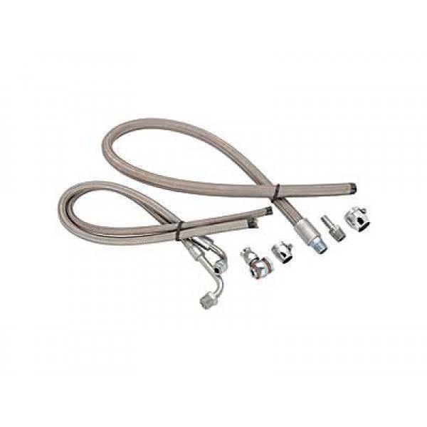 March Performance - March Stainless Braided Power Steering Hose Kit For Remotely Mounted Reservoir MAR-P3222