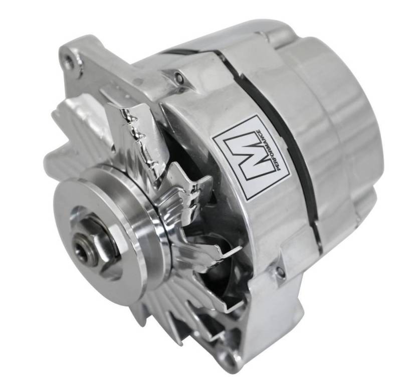 March Performance - March Performance Ultra Series GM 10SI Alternator, 140 Amp 1 Wire Polished Finish