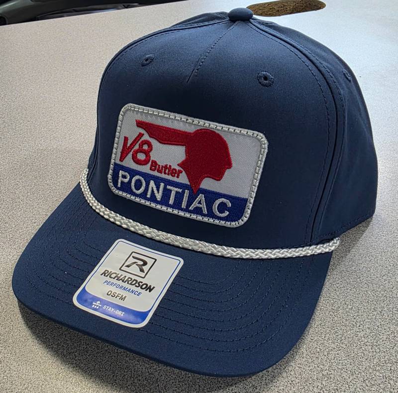Butler Performance - Pontiac V8 Classic Hat, Navy, Adjustable