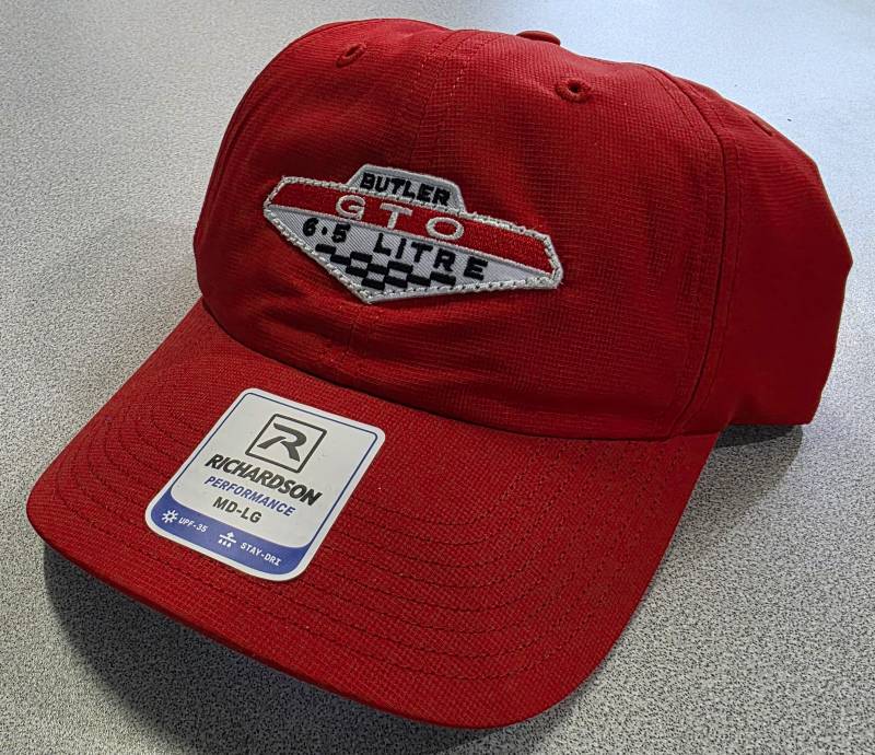 Butler Performance - Pontiac GTO Patch Hat, 5 Panel, Red, Adjustable