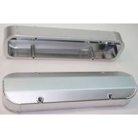 Valve Covers, Breathers, Oil Fill Caps - Stock and Aftermarket Valve Covers - PRW - PRW Pontiac Aluminum Valve Covers- Satin Silver Anodized / 3 ¼ Tall (Set) PRW-4045510