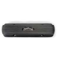 Valve Covers, Breathers, Oil Fill Caps - Stock and Aftermarket Valve Covers - Edelbrock - Edelbrock Classic Series Pontiac Valve Cover, Black, Set EDL-41303
