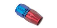 12AN Straight Hose End Russell 610050 Red/Blue Anodized Aluminum 