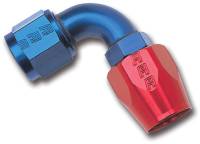 Hose End Fittings - -12 Fittings - Russell - Russell Hose End, -12, 90 degree, Red/Blue RUS-610190