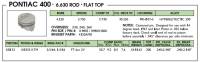 Keith Black - Hypereutectic Cast -6cc Flat Top Pistons, 400, 3.750" Str,  - Image 2