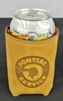 Butler Performance - Top Grain Leather Can Cooler, Insulated, Custom Laser Logo - Image 4