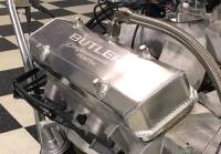 Build Yours Like Butler - 700hp+ 535ci Pump Gas Engine w/ IAII Aluminum Block - Butler Performance - Pontiac Custom Fab Aluminum Valve Covers, EVAC Baffle Installed, Raw or Black, , Choose Your Options (Set) BFA-VC-EVAC