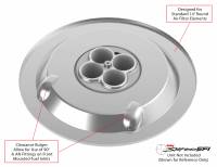 Holley - Sniper EFI Air Cleaner Drop Base Plate- Chrome, Add your element and lid - Image 2