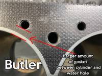 Butler Spec Head Gaskets and Water Holes