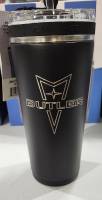 Apparel, Cups, Decals, Books, Gift Cards - Cups/ Can Coolers - Butler Performance - Butler Pontiac Logo 26oz Iceshaker Flex Bottle, Black, No Handle