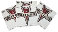 Apparel, Cups, Decals, Books, Gift Cards - Decals - License Plates- Gift Cards - Butler Performance - Butler Pontiac Die Cut Decal