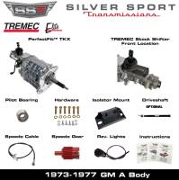 SST - 73-77 GTO/LeMans, A-Body, SST Tremec Perfect-Fit 5 Speed TKX Transmission Kit, Manual to TKX