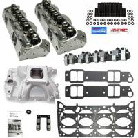 Butler Wide Port Head Package, CNC Machined Pontiac 72cc 370+CFM Cylinder Heads, Hydraulic Roller (Pair)