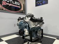 Butler Crate Engine 467cu in., 4 bolt Main,  ALL FORGED,  567hp 600tq Turn Key Carbureted