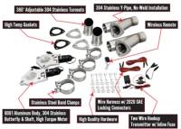 Doug's Headers - Patriot 3" Electronic Cutouts, Dual System W/Remote - Image 2