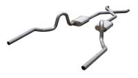 1964-1972 GM A-Body 2.5 or 3.0" Inch Crossmember Back Exhaust System With X-Pipe 409 Stainless