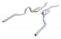 1964-1972 GM A-Body 2.5 or 3.0" Inch Crossmember Back Exhaust System NO X-Pipe 409 Stainless