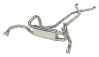 Pypes Exhaust - 1967-1974 2.5 Inch F/X-Body Crossflow Crossmember Back Exhaust System With X-Pipe System 304 Polished Stainless Race Pro Muffler - Image 1