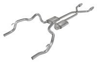 Pypes Exhaust - 1975-1981 F/X-Body 2.5 Inch Crossmember Back Exhaust System With X-Pipe Includes Catalytic Converters 409 Stainless - Image 2