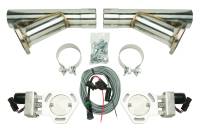 Pypes 2.5/3.0" Dual Exhaust Electric Cutouts Kit