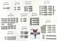 Butler Pontiac Complete Engine Accessory Bolt Kit-Hex Head- Stainless Steel 1969-79 ABO-H-5201