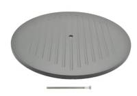 14" Ball Milled Round Air Cleaner Top, Black