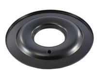 Air Cleaner Base, 14 in Round, 5-1/8 in Carb Flange, Flat Base, Steel, Black, Each