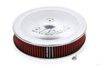 Pro-Flo Chrome 14" Round Air Cleaner with 3" Cotton Element (Deep Flange)