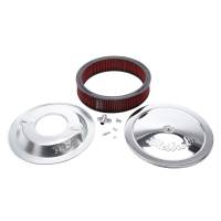 Edelbrock - Pro-Flo Chrome 14" Round Air Cleaner with 3" Cotton Element (Deep Flange) - Image 2