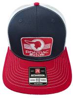 Butler Performance - Pontiac Classic Hat, 5 Panel, Navy/Red/White, Adjustable, 112FP - Image 3