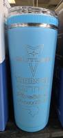 Pontiac Logos 26oz Iceshaker Flex Bottle, Caribbean Blue, No Handle