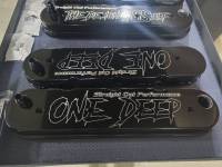 Butler Performance - Butler Performance CUSTOM LOGO CNC Engraved Late Model Pontiac/LS Aluminum Valve Covers (Set) BFA-VC-CUSTOM - Image 3
