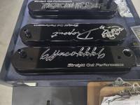 Butler Performance - Butler Performance CUSTOM LOGO CNC Engraved Late Model Pontiac/LS Aluminum Valve Covers (Set) BFA-VC-CUSTOM - Image 4
