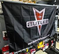 Butler Performance Logo Shop Flag, 3'x5'