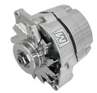 March Performance Ultra Series GM 10SI Alternator, 100 Amp 1 Wire Polished Finish