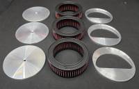 Tri-Power EFI Air Cleaner Kit, Billet, Set of 3