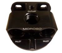 Moroso - Moroso Aluminum Remote Oil Filter Bracket, Front-Line, Black MOR-23764 - Image 2