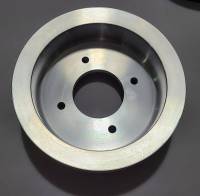 Ram Air Restorations - Pontiac 3-Groove Crankshaft Pulley for 1968-70 A/C Applications-Polished - Image 3
