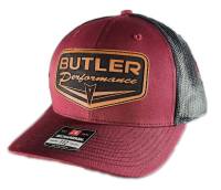 Butler Performance - Butler Retro Patch Hat, Maroon/Black Adjustable - Image 2