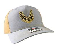 Butler Performance - Butler Performance Trans Am 5 Panel Hat, Grey/Gold, Adjustable - Image 2
