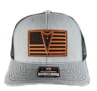 Butler Performance - Pontiac Flag Patch Hat, Charcoal/Black, Adjustable, RCH112-BP-SQ-GREY/BLACK - Image 5